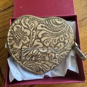 Floral Heart-Shaped Coin Purse